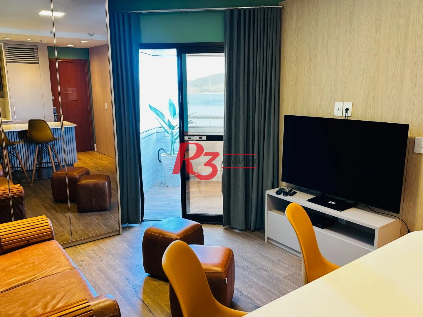 Flat com 1 dormitório para alugar, 43 m² por R$ 7.500,02/mês - Boqueirão - Santos/SP
