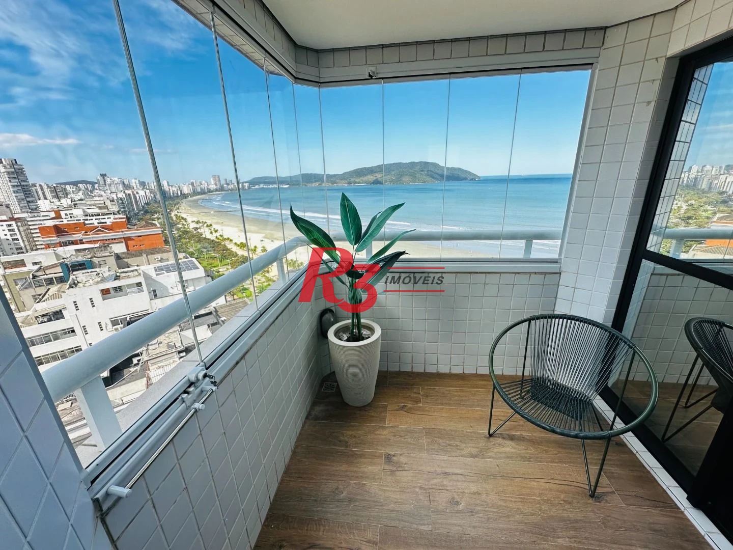 Flat com 1 dormitório para alugar, 43 m² por R$ 7.500,02/mês - Boqueirão - Santos/SP