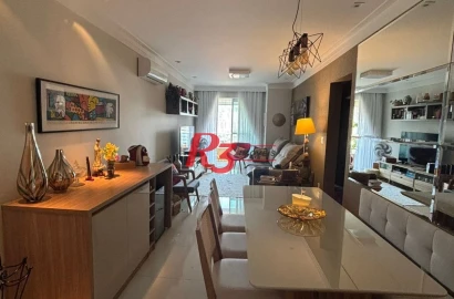 Apartamento com 3 dormitórios à venda, 96 m² por R$ 1.150.000,00 - Campo Grande - Santos/SP