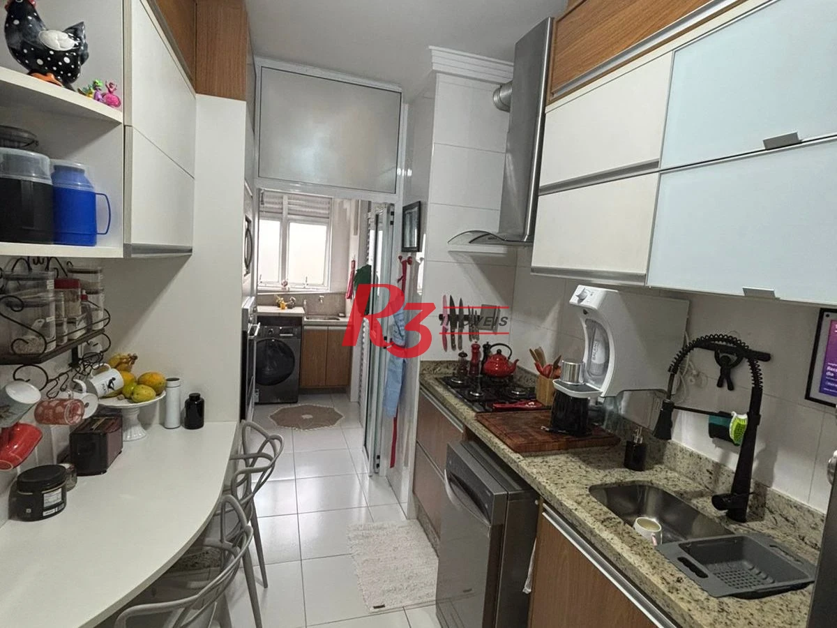 Apartamento com 3 dormitórios à venda, 96 m² por R$ 1.150.000,00 - Campo Grande - Santos/SP