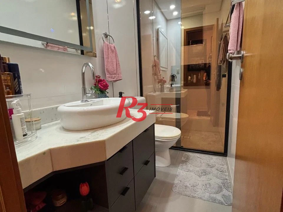 Apartamento com 3 dormitórios à venda, 96 m² por R$ 1.150.000,00 - Campo Grande - Santos/SP