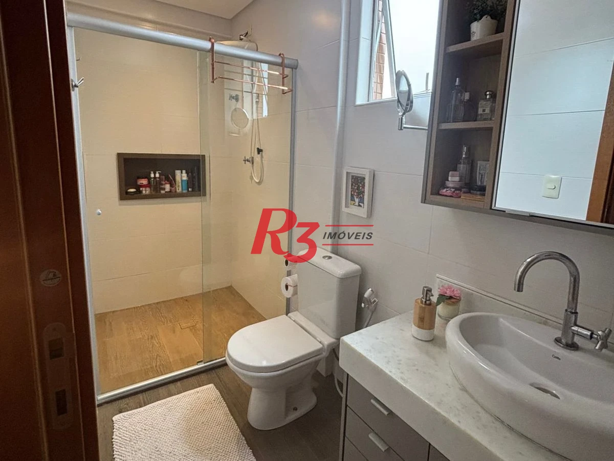 Apartamento com 3 dormitórios à venda, 96 m² por R$ 1.150.000,00 - Campo Grande - Santos/SP