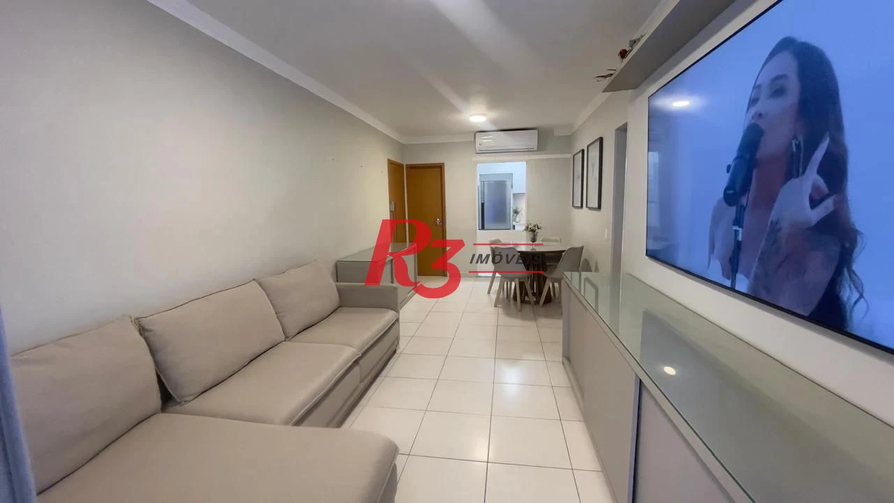 Apartamento com 2 dormitórios à venda, 82 m² por R$ 1.250.000,00 - Gonzaga - Santos/SP