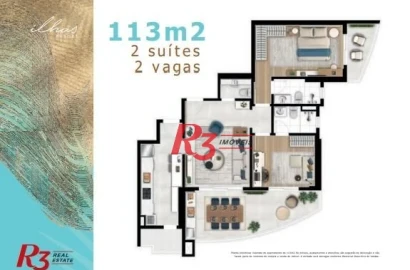 Apartamento à venda, 113 m² por R$ 1.820.000,00 - Ponta da Praia - Santos/SP