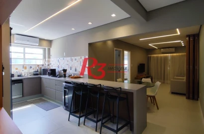 Apartamento com 1 dormitório à venda, 73 m² por R$ 600.000,00 - José Menino - Santos/SP