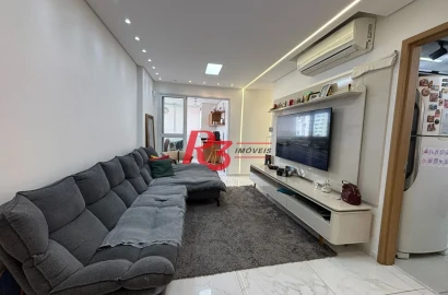 Apartamento à venda, 81 m² por R$ 1.280.000,00 - Boqueirão - Santos/SP