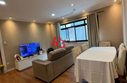 Apartamento com 2 dormitórios à venda, 80 m² por R$ 540.000,00 - Campo Grande - Santos/SP