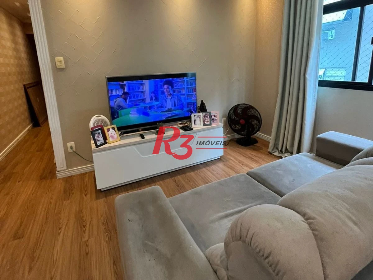 Apartamento com 2 dormitórios à venda, 80 m² por R$ 540.000,00 - Campo Grande - Santos/SP