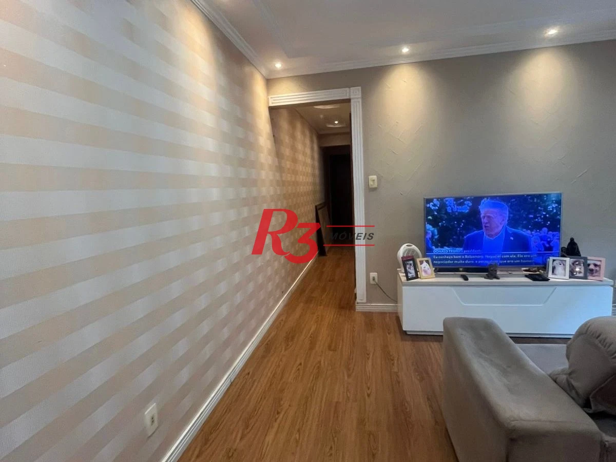 Apartamento com 2 dormitórios à venda, 80 m² por R$ 540.000,00 - Campo Grande - Santos/SP
