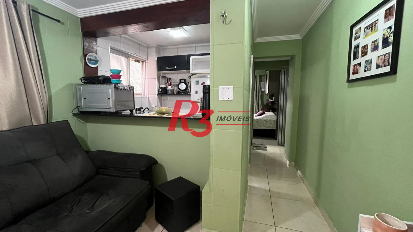 Apartamento com 1 dormitório à venda, 33 m² por R$ 250.000,00 - José Menino - Santos/SP
