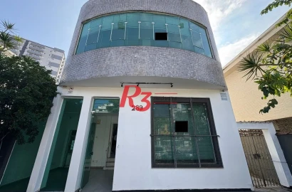 Loja, 346 m² - venda por R$ 3.500.000,00 ou aluguel por R$ 19.586,00/mês - Macuco - Santos/SP