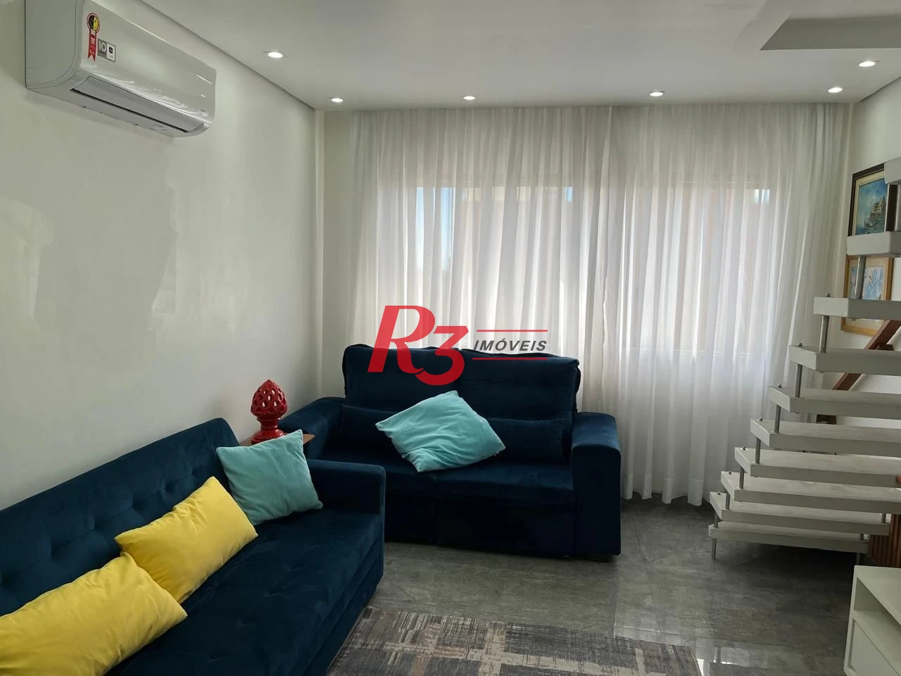 Cobertura com 3 dormitórios à venda, 178 m² por R$ 1.800.000,00 - Aparecida - Santos/SP