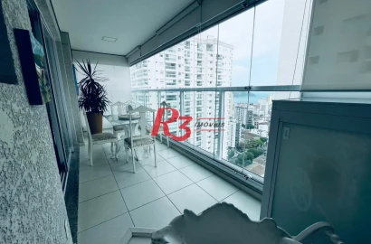 Apartamento com 1 dormitório para alugar, 48 m² - Ponta da Praia - Santos/SP