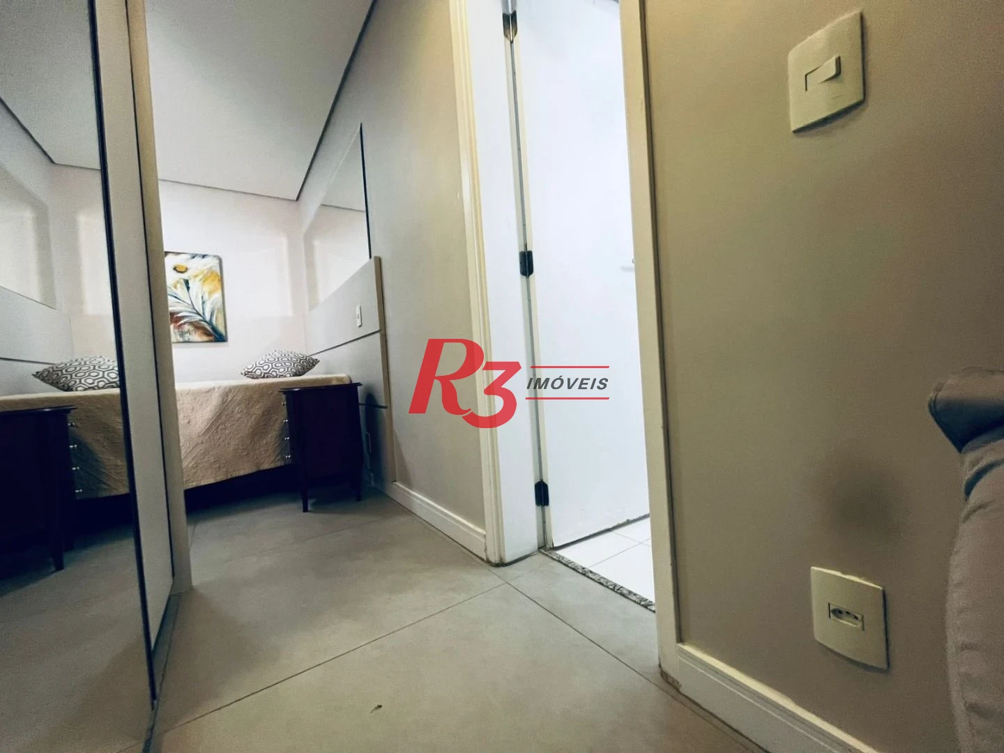 Apartamento com 1 dormitório para alugar, 48 m² - Ponta da Praia - Santos/SP