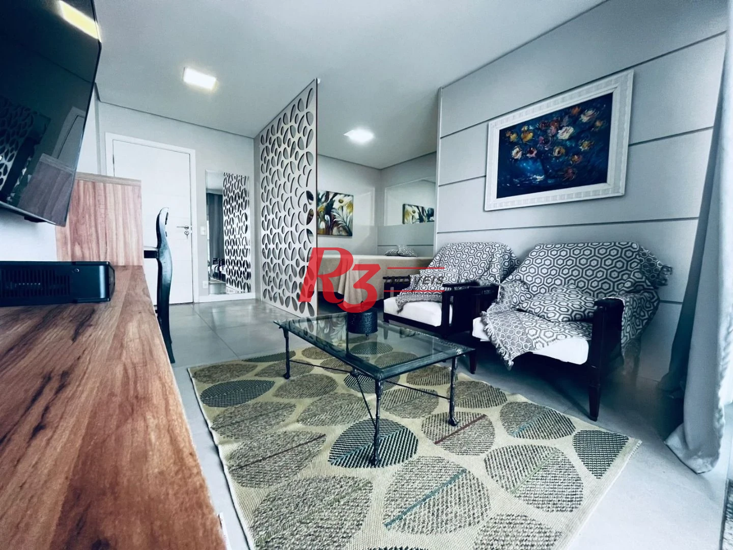 Apartamento com 1 dormitório para alugar, 48 m² - Ponta da Praia - Santos/SP
