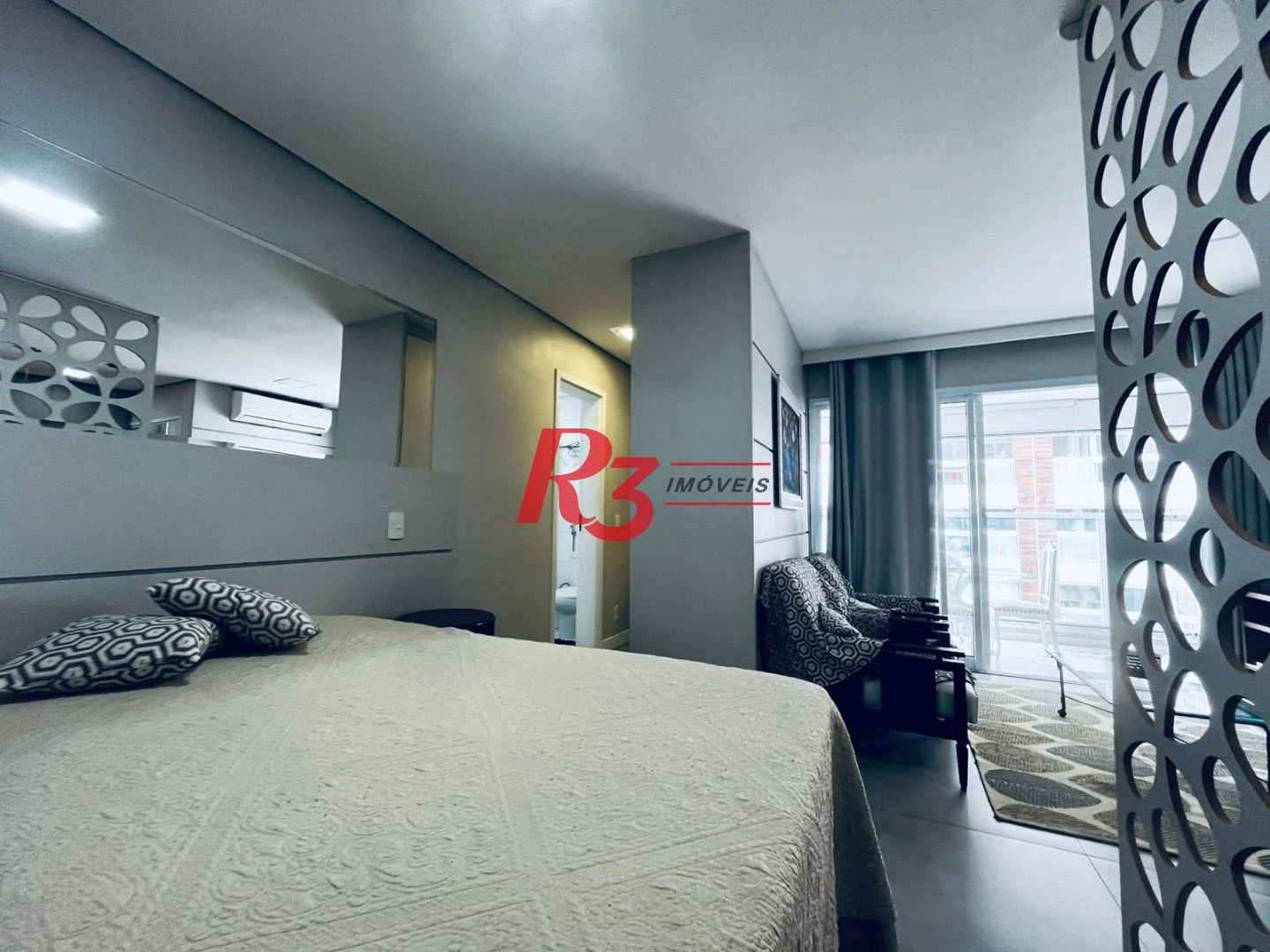 Apartamento com 1 dormitório para alugar, 48 m² - Ponta da Praia - Santos/SP