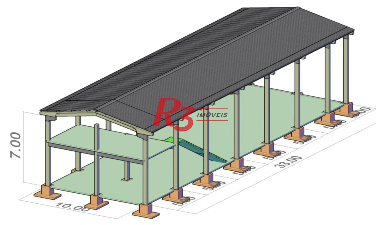 Terreno para alugar, 420 m² por R$ 10.000,01/mês - Vila Mathias - Santos/SP