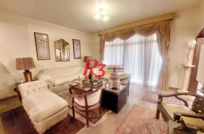 Apartamento com 3 dormitórios à venda, 261 m² por R$ 1.596.000,00 - Gonzaga - Santos/SP
