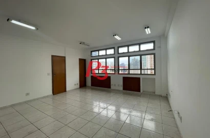 Sala para alugar, 42 m² por R$ 2.900,00/mês - Boqueirão - Santos/SP