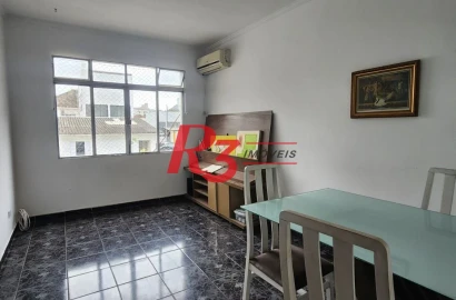 Apartamento com 2 dormitórios para alugar, 76 m² por R$ 3.000,02/mês - Campo Grande - Santos/SP