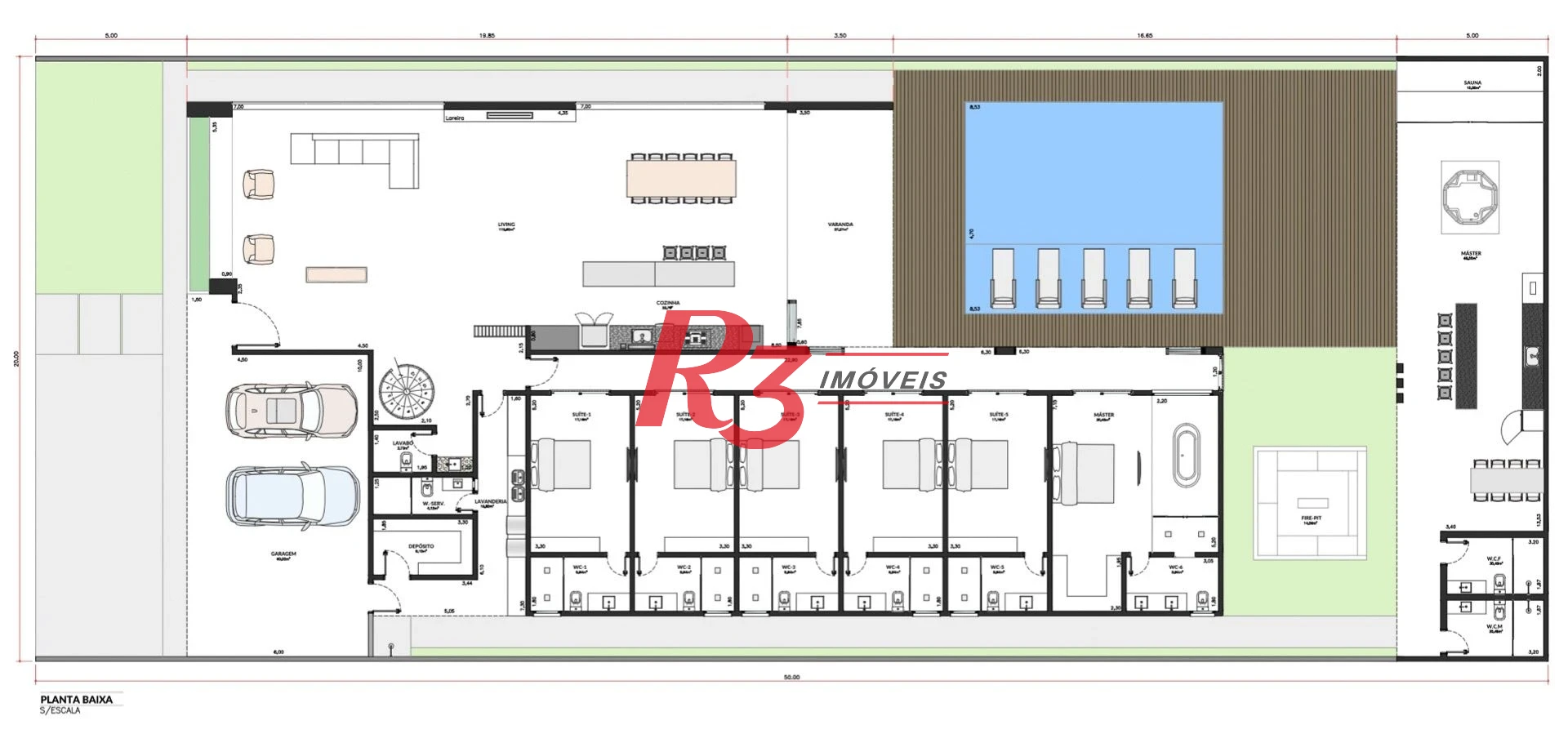 Casa à venda, 750 m² por R$ 11.900.000,00 - Acapulco - Guarujá/SP