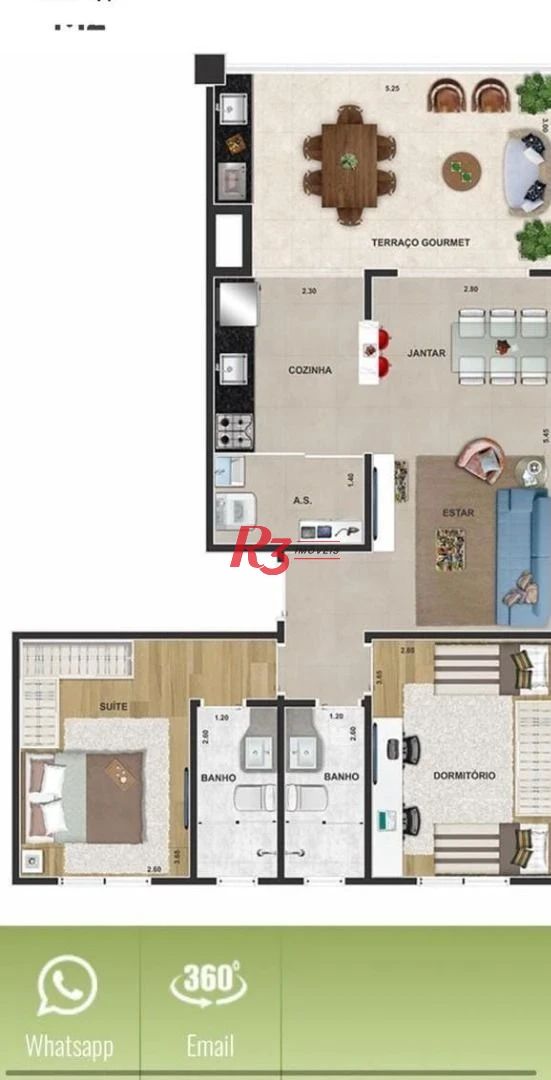 Apartamento à venda, 79 m² por R$ 800.000,00 - Balneário Guarujá - Guarujá/SP