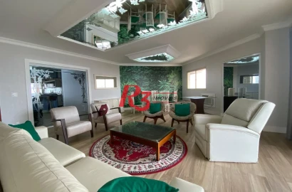 Apartamento com 3 dormitórios à venda, 185 m² por R$ 2.350.000,00 - Aparecida - Santos/SP
