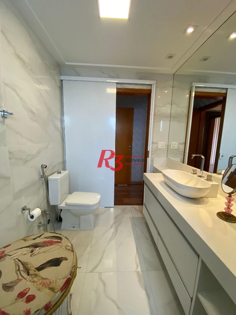 Apartamento com 3 dormitórios à venda, 185 m² por R$ 2.350.000,00 - Aparecida - Santos/SP