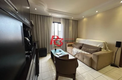 Apartamento à venda, 77 m² por R$ 610.000,00 - Embaré - Santos/SP