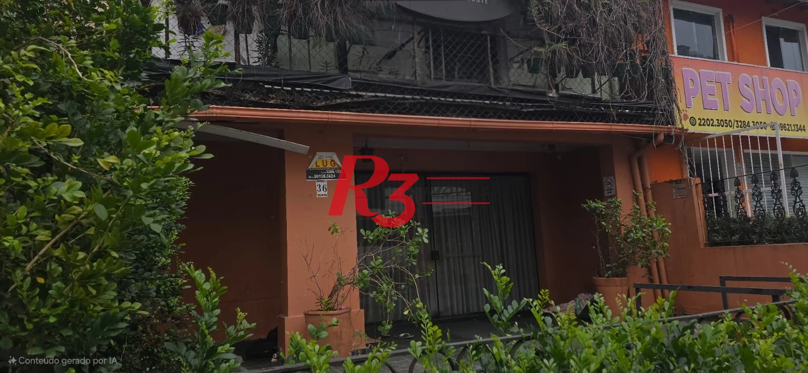 Sobrado para alugar, 238 m² por R$ 12.630,49/mês - Gonzaga - Santos/SP