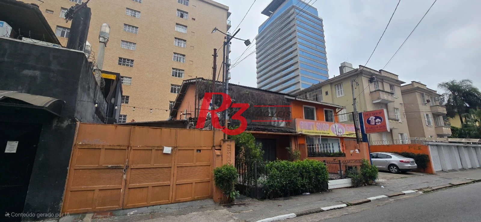 Sobrado para alugar, 238 m² por R$ 12.630,49/mês - Gonzaga - Santos/SP