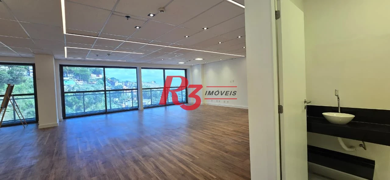 Sala para alugar, 150 m² por R$ 9.000,00/mês - Valongo - Santos/SP