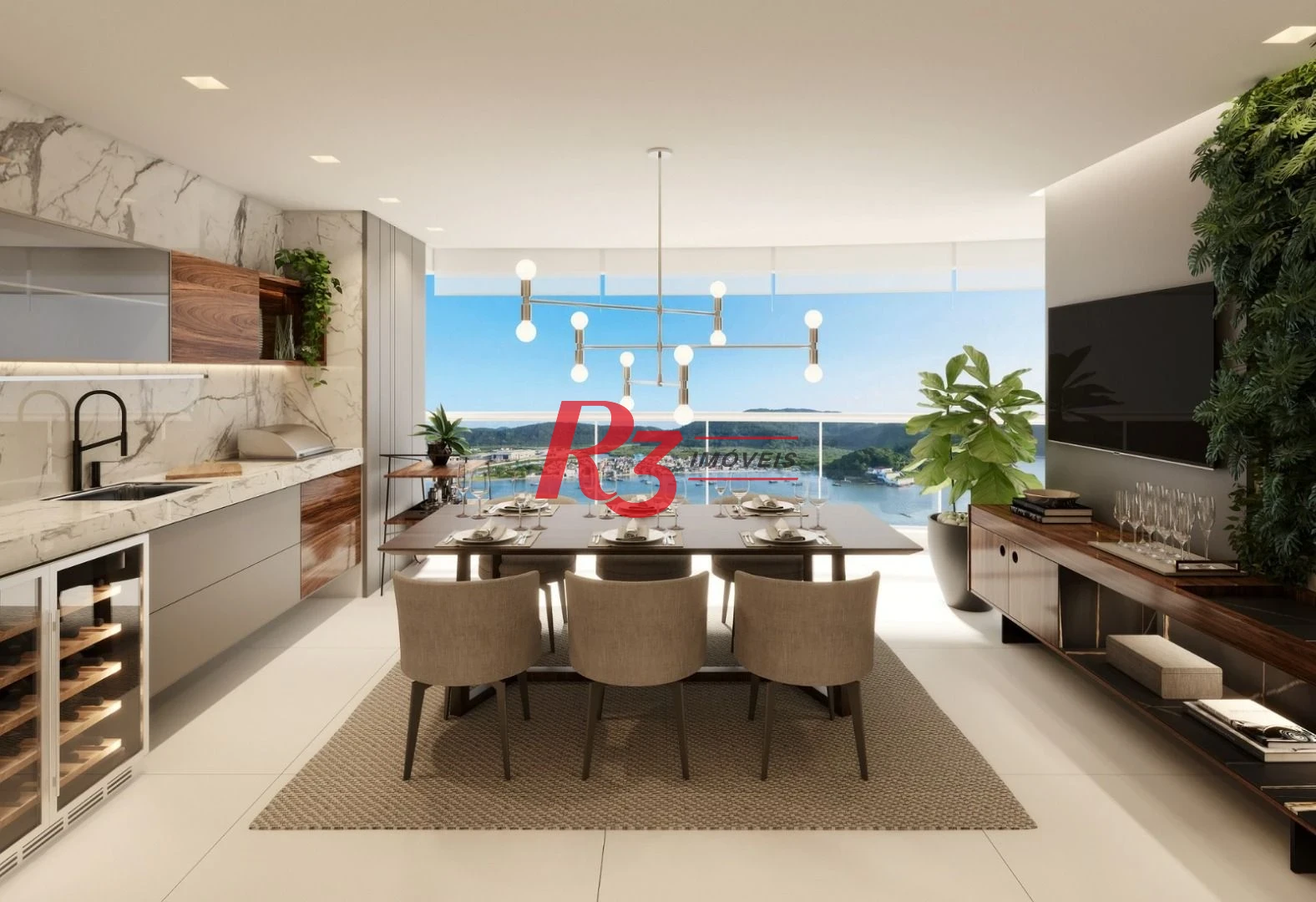 Apartamento com 3 dormitórios à venda, 163 m² por R$ 2.900.000,00 - Ponta da Praia - Santos/SP