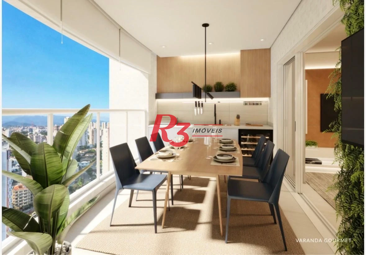 Apartamento com 3 dormitórios à venda, 163 m² por R$ 2.900.000,00 - Ponta da Praia - Santos/SP