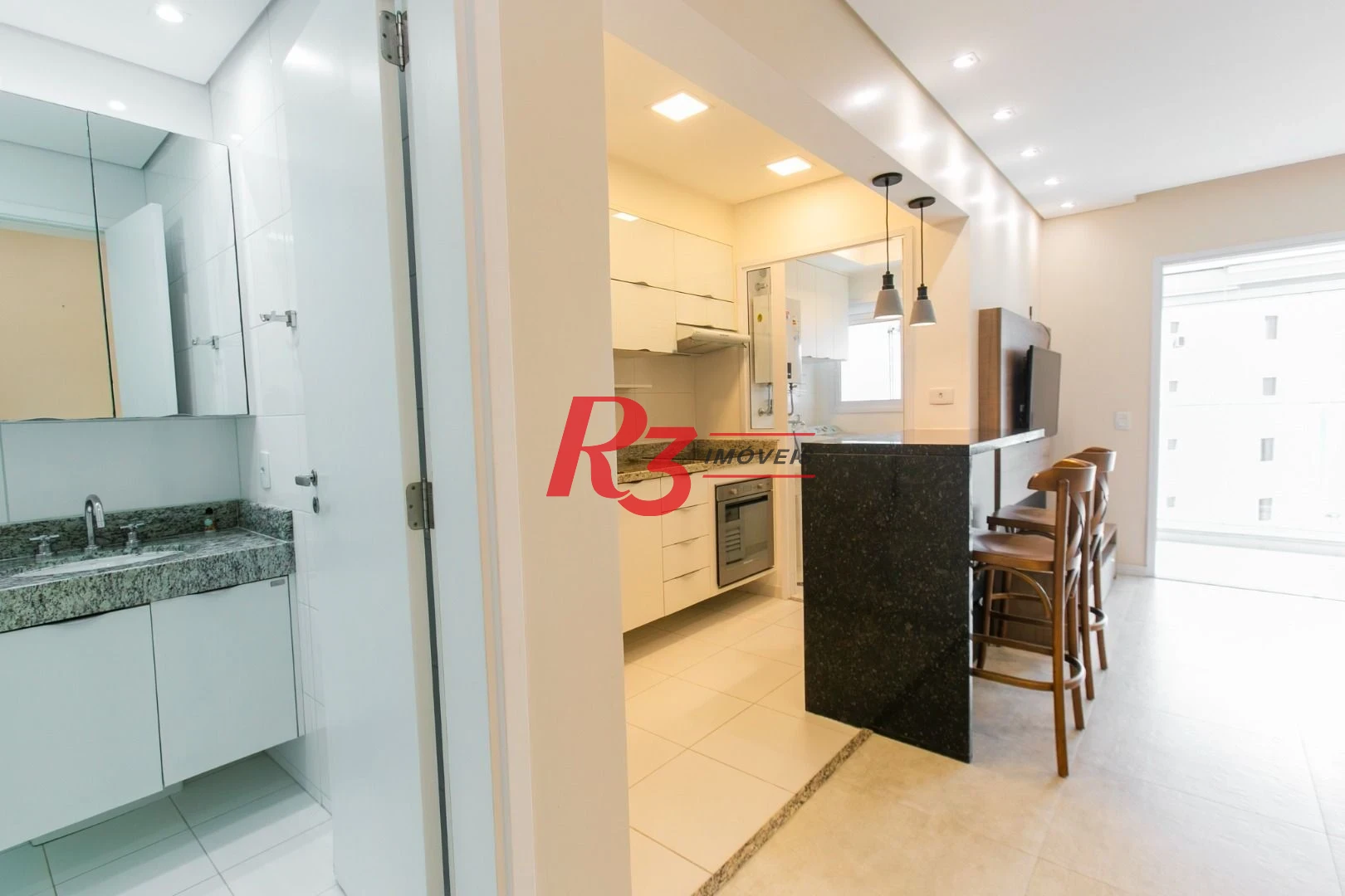 Apartamento para alugar, 53 m² por R$ 4.600,00/mês - Ponta da Praia - Santos/SP