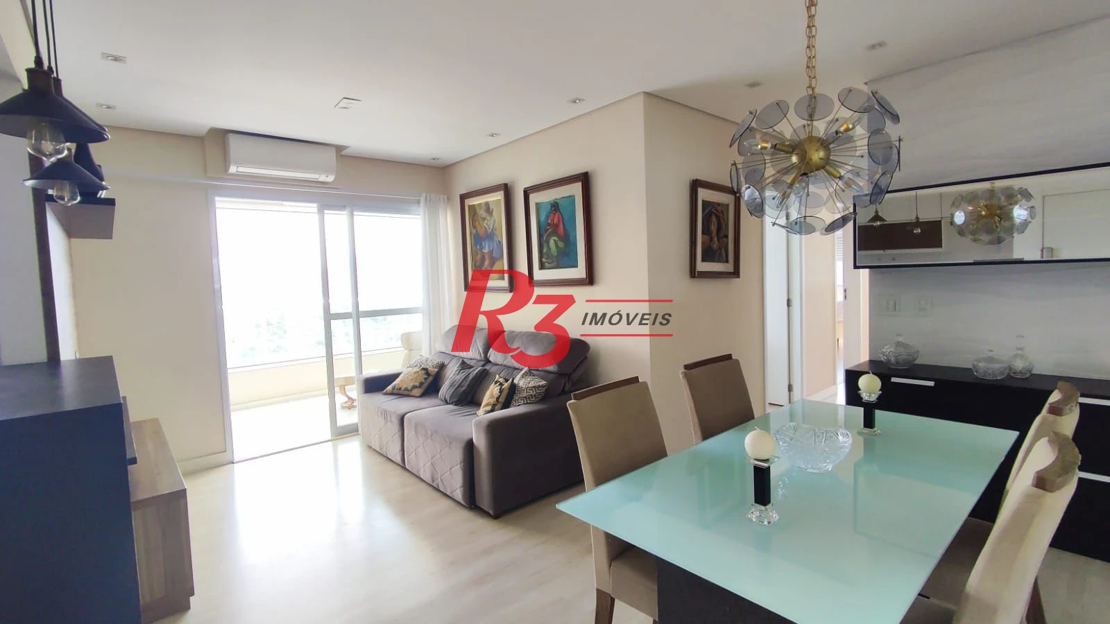 Apartamento com 3 dormitórios à venda, 88 m² por R$ 1.050.000,00 - Campo Grande - Santos/SP