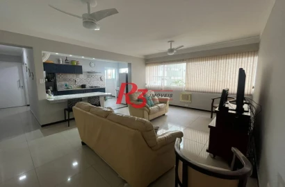 Apartamento com 3 dormitórios à venda, 103 m² por R$ 600.000,00 - Vila Alzira - Guarujá/SP