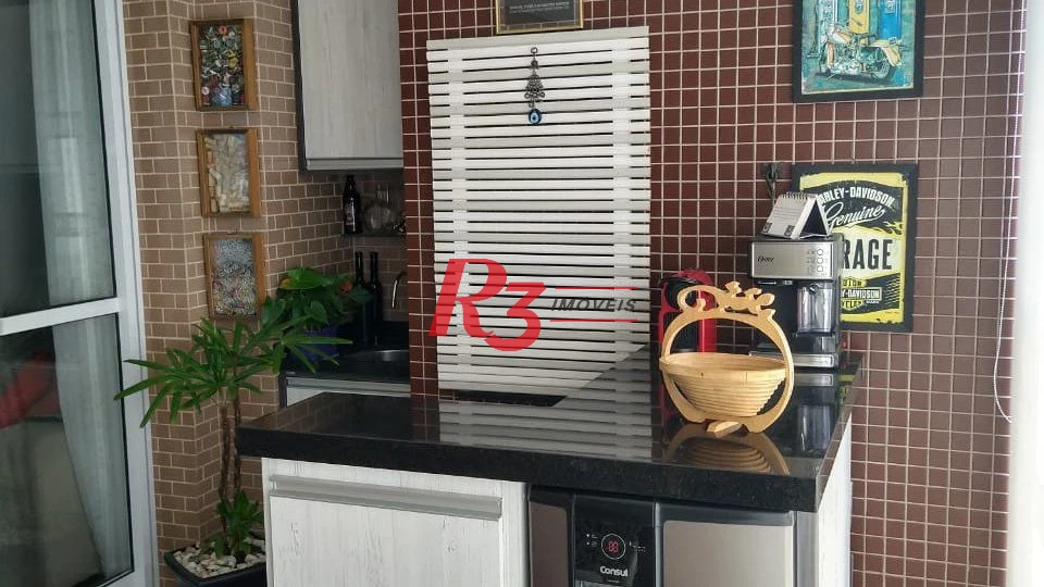 Apartamento com 3 dormitórios à venda, 87 m² por R$ 1.300.000,00 - Pompéia - Santos/SP
