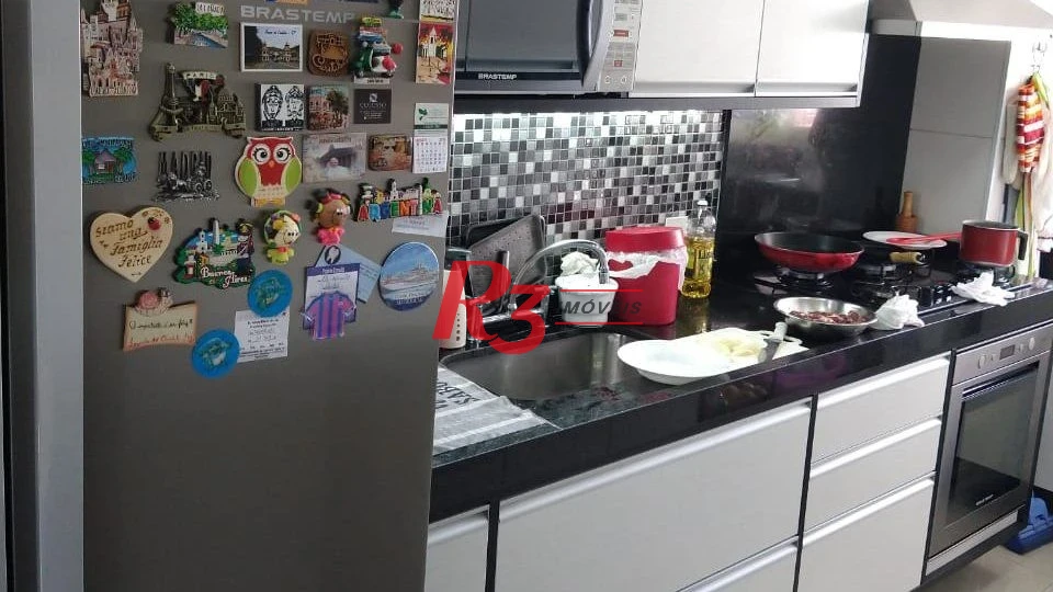 Apartamento com 3 dormitórios à venda, 87 m² por R$ 1.300.000,00 - Pompéia - Santos/SP