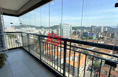 Apartamento à venda, 80 m² por R$ 890.000,00 - Gonzaga - Santos/SP