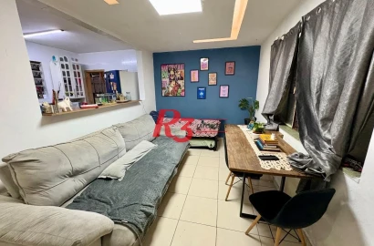 Apartamento com 2 dormitórios à venda, 80 m² por R$ 390.000,00 - Vila Belmiro - Santos/SP