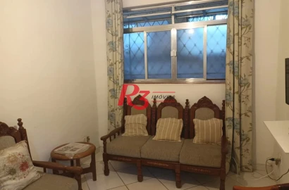 Apartamento com 2 dormitórios à venda, 65 m² por R$ 335.000,00 - Campo Grande - Santos/SP