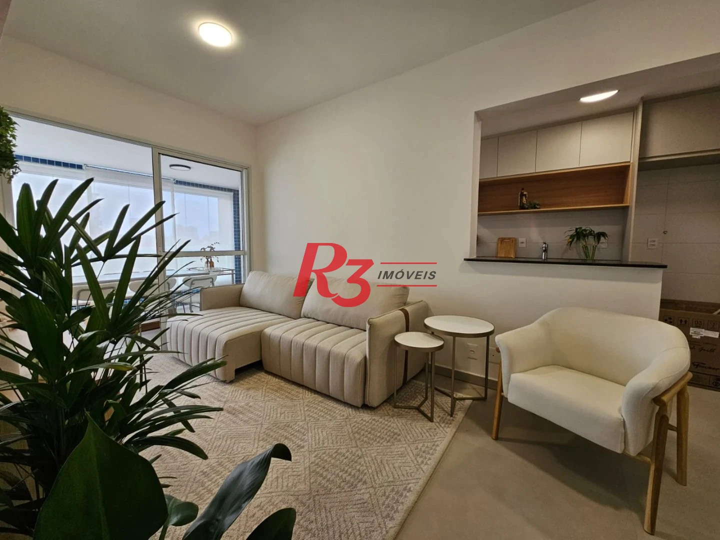 Apartamento com 1 dormitório à venda, 60 m² por R$ 890.000,00 - Boqueirão - Santos/SP