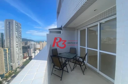 Apartamento Duplex com 3 dormitórios à venda, 148 m² por R$ 1.999.000,00 - Gonzaga - Santos/SP