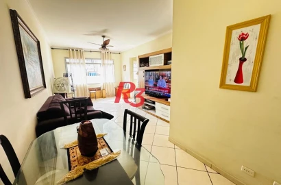 Apartamento com 3 dormitórios à venda, 104 m² por R$ 590.000,00 - Campo Grande - Santos/SP