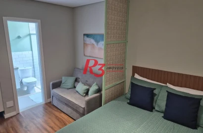 Studio à venda, 45 m² por R$ 430.000,00 - Boqueirão - Santos/SP