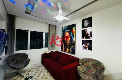 Apartamento com 1 dormitório à venda, 39 m² por R$ 330.000,00 - Ilha Porchat - São Vicente/SP