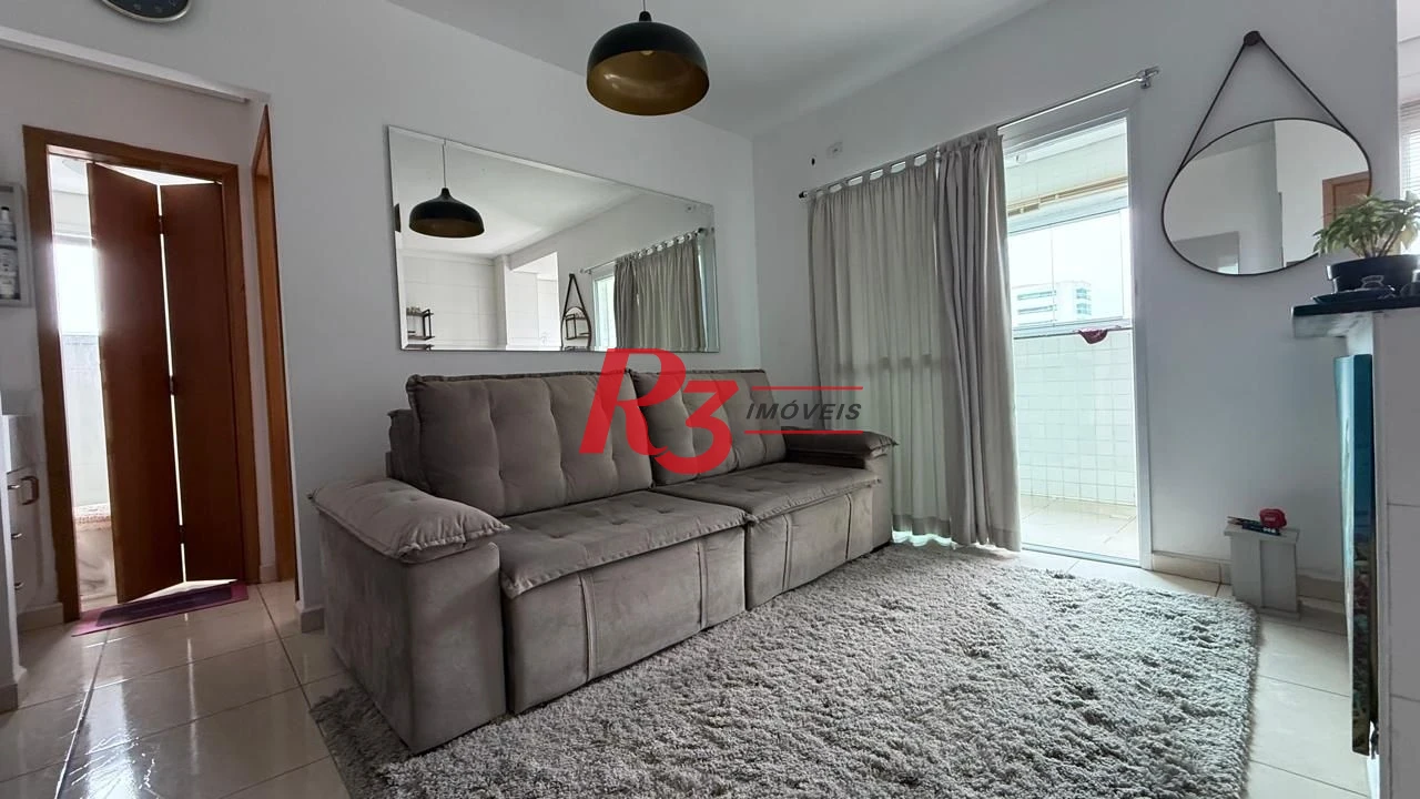 Apartamento com 1 dormitório, 42 m² - venda por R$ 370.000,00 ou aluguel por R$ 3.500,00/mês - Macuco - Santos/SP
