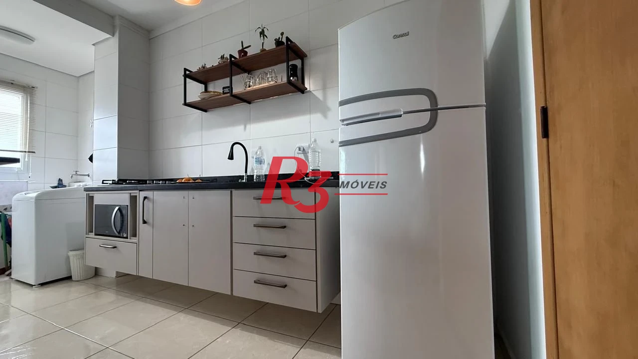 Apartamento com 1 dormitório, 42 m² - venda por R$ 370.000,00 ou aluguel por R$ 3.500,00/mês - Macuco - Santos/SP