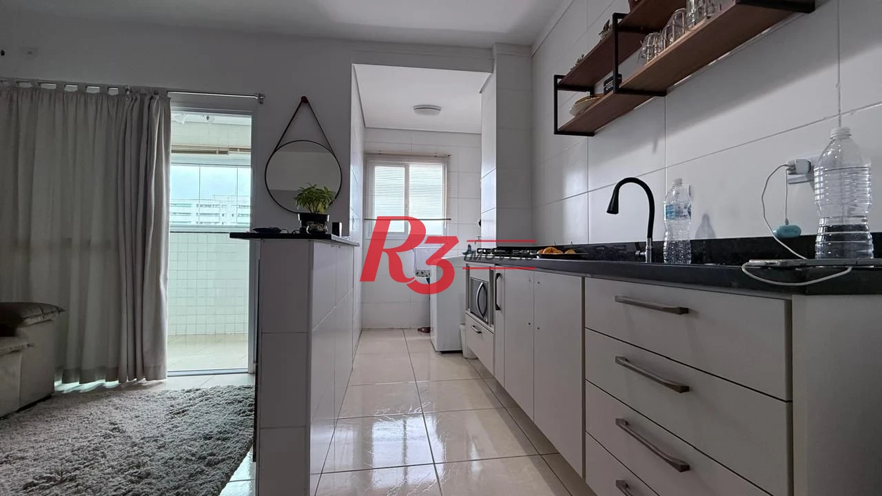 Apartamento com 1 dormitório, 42 m² - venda por R$ 370.000,00 ou aluguel por R$ 3.500,00/mês - Macuco - Santos/SP